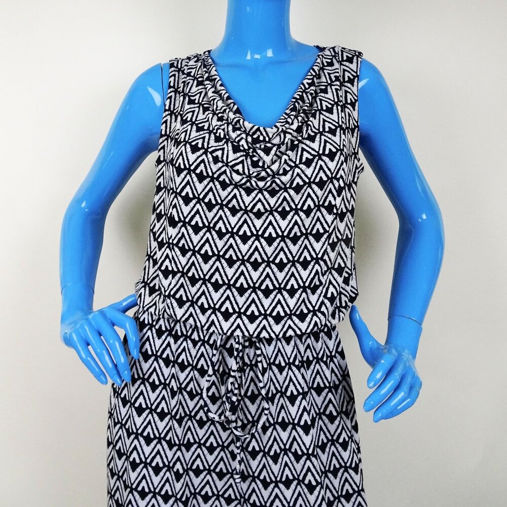 EnFocus Studio Slimming Jumpsuit 10 M Pant Romper Tribal Sleeveless Geometric - Picture 3 of 5